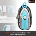 thumbnail image 5 of oliso M2Pro Mini Steam Iron with Solemate® – 1000 Watt Dual Voltage Travel Iron for Sewing, Quilting, and Crafting – Ceramic Soleplate, Precision Tip – Turquoise, 5 of 8