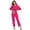 Hot Pink, variant on EA'S SECRET 100% Cotton Pajamas for Women Set Long Sleeve Sleepwear Button Down Loungewear Soft Pjs 2 Piece Lounge Sets(Navy Blue,M)