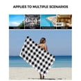thumbnail image 6 of Vintage Farmhouse Bath Towels for Bathroom Set,Luxury Microfiber Towels Gifts for Women,Quick Dry Beach Kitchen Hand Hair Face Towel and Dish Washcloth,Black and White Checkered Yoga Towels+Set, 6 of 7