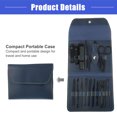 thumbnail image 5 of Vocoste 16 Pcs Manicure Set with Blue PU Leather Case, Stainless Steel Pedicure Set, Nail Clippers Scissors Black, 5 of 7