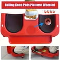 thumbnail image 1 of Plateau Ergonomique à Roulettes pour Genouillères avec ABS Robuste et 5 Roues - Genou Portable pour Peinture de Plancher, Réparation de Voiture, Menuiserie - Rangement d'Outils pour Entrepreneurs, Peintres, Mécaniciens (Rouge/noir), 1 of 6