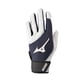 thumbnail image 1 of Mizuno Mvp Guante de bateo de béisbol juvenil Blanco-Gris Grande, 1 of 1