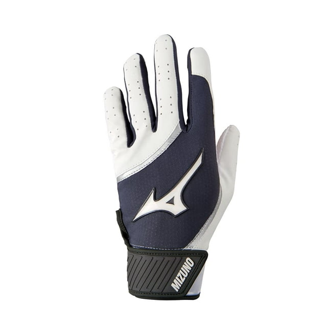 Mizuno Mvp Guante de bateo de béisbol juvenil Blanco-Gris Xx-Small