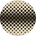 thumbnail image 1 of Ahgly Company Machine Washable Indoor Square Transitional Chocolate Brown Area Rugs, 3' Square, 1 of 7