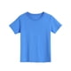 thumbnail image 5 of Blusas y camisas de manga corta con cuello redondo, color liso, para niños, camisetas de manga corta con cuello redondo, tallas medianas y grandes, top informal y cómodo, top de poliéster para niña, 5 of 7