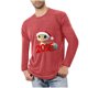 thumbnail image 1 of Blusas y camisas de manga larga con cuello redondo para hombre, deportivas, fitness, hogar, pijamas navideños estampados, camiseta de manga larga con cuello redondo, blusa de poliéster para hombre, 1 of 3
