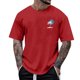 thumbnail image 1 of Tops para hombre, blusas y camisas de manga corta con cuello redondo para hombre, camisetas casuales con estampado de moda para hombre, blusa de manga corta, blusa de poliéster para hombre., 1 of 5