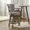 Gray, variant on Natural Swivel Bar Stool with Armrests, High Back Support / Solid Hardwood Construction