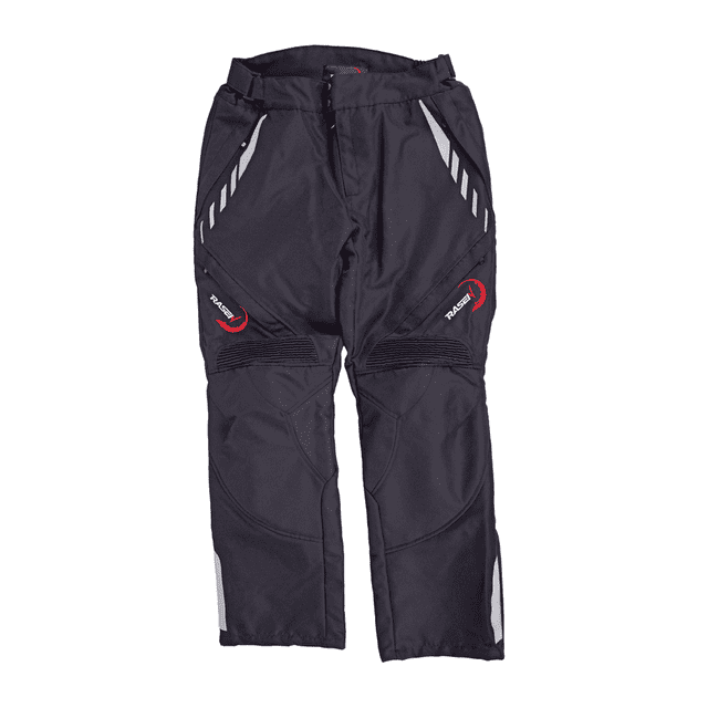 Pantalón deportivo para moto Rasen, con protecciones y reflectante negro XL