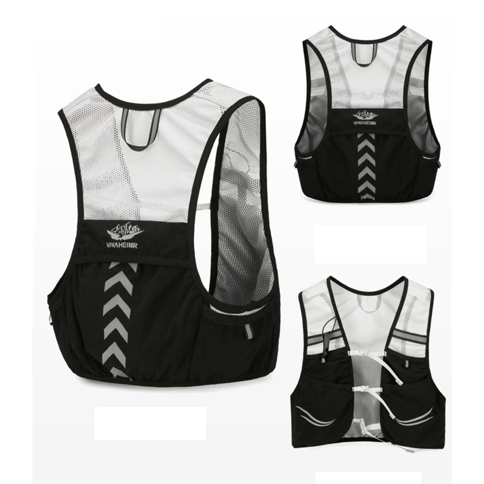 GARENDE Running Vest Breathable Adjustable Vest for Running Outdoor Sports Black