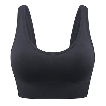 Blphud Bras Women Plus Size U Shaped Womens Workout Sports Bra Women s Bra Back Adjustable No Steel Ring Shockproof Fitness Running Underwear Lingerie for Women Sports Bras Black XXL