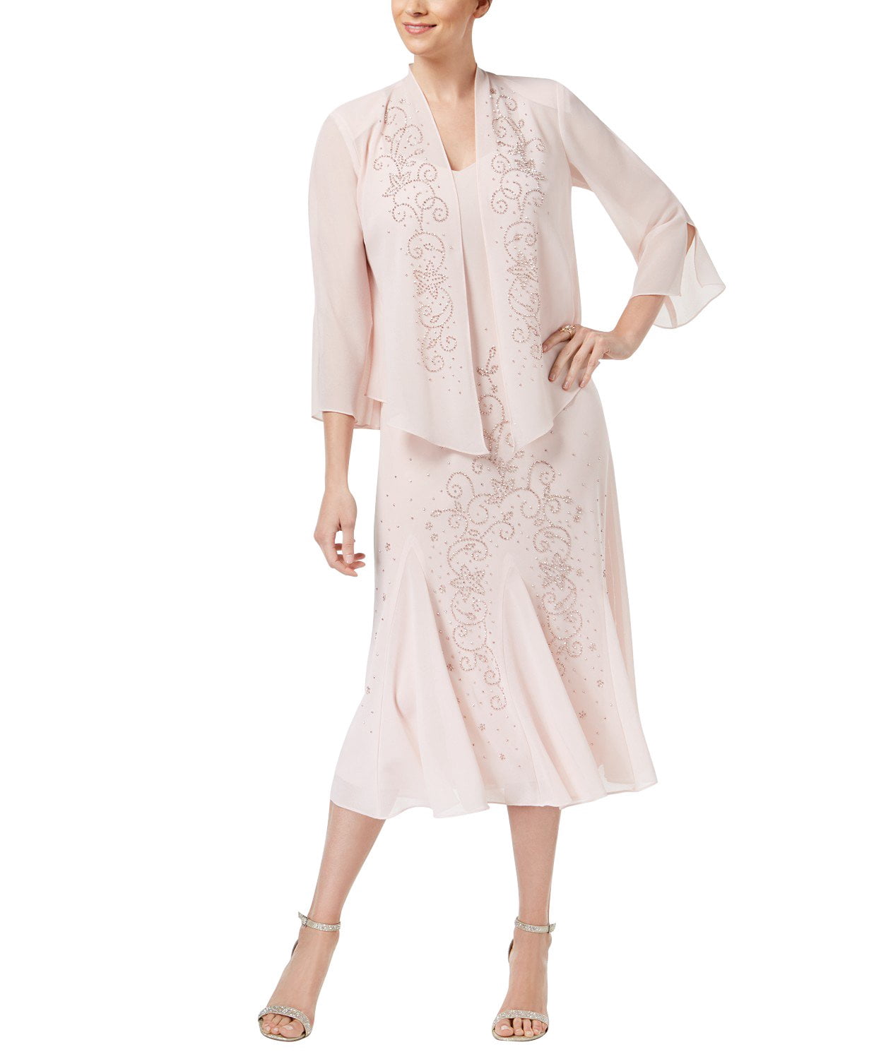 R\u0026M Richards Women's Beaded Jacket 