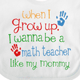 thumbnail image 4 of Inktastic Math Teacher Like Mommy Boys or Girls Baby Bib, 4 of 4