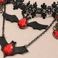 thumbnail image 3 of Collier Ras-du-Cou Noir Vintage pour Femmes Filles Décorations d'Halloween Accessoire de Fête, 3 of 5