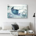 thumbnail image 2 of PixonSign Canvas Print Wall Art Stingray Under The Sea Amphibians Beach Illustrations Modern Art Nautical Colorful Blue Ultra for Living Room, Bedroom, Office - 16"x24", 2 of 5