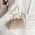 thumbnail image 4 of BLEEUS Women Bag Chain Women Evening Bag Weaving Ladies Clutch Purse For Wedding Party Straw Bag, 4 of 10