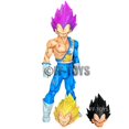 thumbnail image 1 of Figuras de acción de Dragon Ball Ultra Ego, Vegeta, cabezas reemplazables, Vegeta, 31CM, PVC, modelo, juguetes, estatua de Anime Gong Bohan LED, 1 of 1