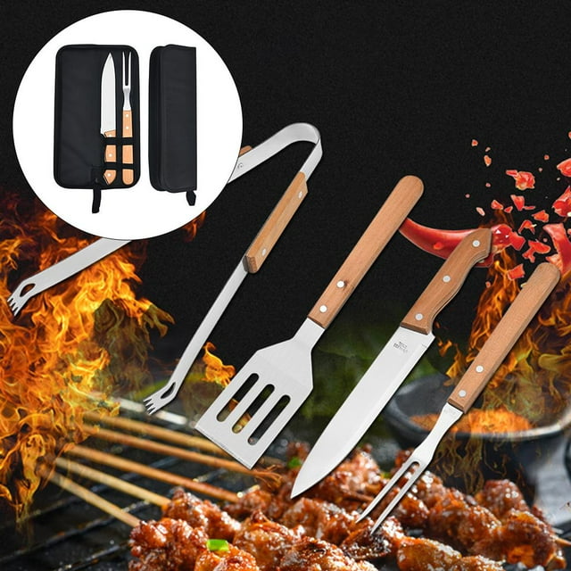 Estuche de transporte de herramientas Yotijar utensilios de cocina acero inoxidable accesorios para parrilla 2 piezas
