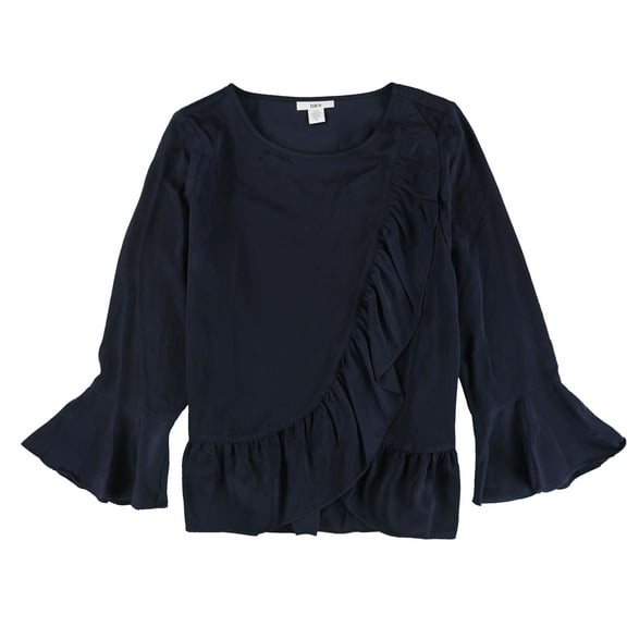 Bar Iii Womens Ruffled Knit Blouse