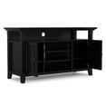 thumbnail image 3 of Simpli Home Amherst 54 inch Wide Solid Wood Transitional TV Stand in Black, 3 of 12