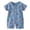 Sky Blue, variant on Baby Snap-up Rompers Short Sleeve Bodysuit (White, 0-6 Months)