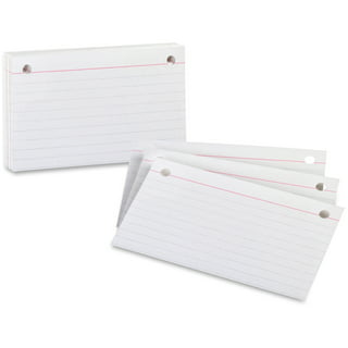 OFFILICIOUS 25 Black Index Card Dividers 3x5 - Large Index Cards