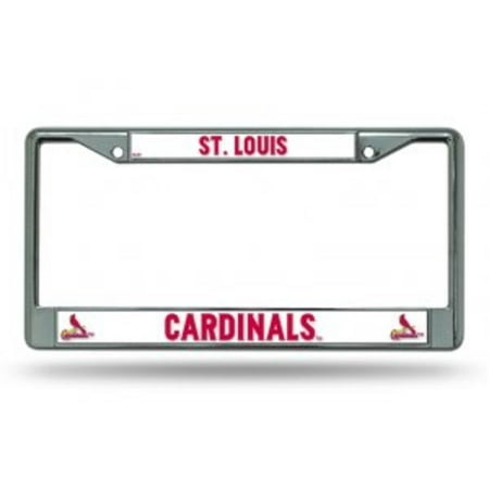 St. Louis Cardinals Official MLB 12 inch x 6 inch Chrome License Plate Frame by Rico Industries ...
