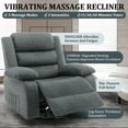 thumbnail image 6 of Korser Oversized Swivel Rocker Recliner Chair for Adults 40.6'' Wide for Nursery Living Room,Grey, 6 of 7