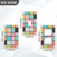 thumbnail image 7 of Yayeee Blank Wall Plate Cover 1-Gang 4.5"x2.7" Home Unused Decorative Outlet, Colorful Checkered Pattern, 7 of 7