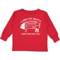 thumbnail image 3 of Inktastic I Like Pig Butts WHT Boys or Girls Long Sleeve Toddler T-Shirt, 3 of 5