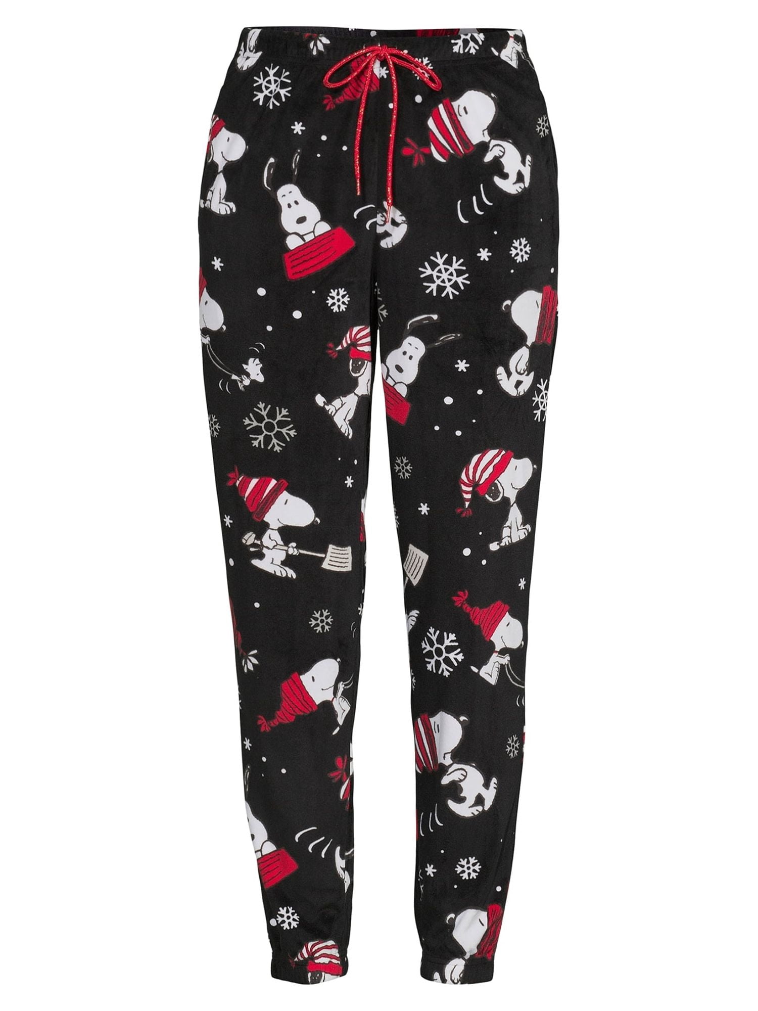 Peanuts Snoopy Women's and Women's Plus Holiday Sleep Jogger