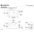 thumbnail image 5 of Kingston Brass GKTA3020198 Arcticstone 30-Inch Solid Surface White Stone Single Bowl Top-Mount Kitchen Sink with Backsplash and Strainer in Matte White, 5 of 8