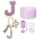 thumbnail image 1 of Juego de accesorios Uxcell para taza con asa, que incluye cubierta de silicona para popote, bota, tapón a prueba de derrames, encanto de asa, etiqueta de iniciales letra J, 1 of 7