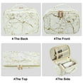 thumbnail image 7 of Unique Bargains Makeup Bag Marble Cosmetic Travel Bag Make Up Brush Organizer Bag Storage White Gold Tone 8"x5"x4", 7 of 7