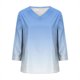 thumbnail image 5 of Xuyuer Women's Holiday Floral Print V-Neck 3/4 Sleeve Casual Loose Shirt, 5 of 5