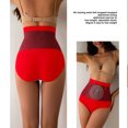 thumbnail image 6 of VISALY Tummy Control Pantie Seamless Underwear Women High Waisted Body Shaper Underwear Waist Underpants Breathable Underwear No Show Panties High Waisted Underwear Red M, 6 of 8