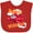 Red, variant on Inktastic Daddys Wingman for fathers day Boys or Girls Baby Bib