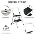 thumbnail image 3 of Pentagon Tools Step Stool Ladder - Heavy Duty Folding Two Step Ladder, 3 of 6