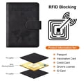 thumbnail image 4 of Funda para pasaporte Eoehro Passport Wallet con bloqueo RFID, color negro, 4 of 7
