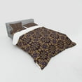 thumbnail image 3 of Ambesonne Mandala Bedding Set 3 Pcs, Eastern Abstract Flora, Twin, Earth Yellow Indigo, 3 of 3