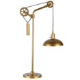 thumbnail image 4 of Hudson & Canal TL0718 Neo Brass Table Lampwith Spoke Wheel Pulley System, 4 of 12
