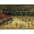 thumbnail image 2 of Emma Ciardi 14x11 Black Ornate Wood Framed Double Matted Museum Art Print Titled: The Masked Ball, St. Mark's Square, Venice, 2 of 5