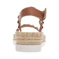 thumbnail image 2 of WILD PAIR Womens Brown Slingback Breathable 1" Platform Studded Slip Resistant Yelenah Round Toe Wedge Buckle Espadrille Shoes 9 M, 2 of 2
