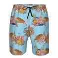 thumbnail image 3 of Goofa Turtles And Corals Printed Mens Swim Trunks Summer Quick Dry Short Beach Swimwear Bathing Suits-Medium, 3 of 9