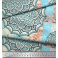 thumbnail image 3 of Soimoi Poly Georgette Fabric Floral & Mandala Patchwork Decor Fabric Printed Yard 42 Inch Wide, 3 of 3