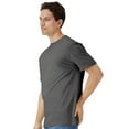 thumbnail image 4 of Gildan Light Cotton T-Shirt for Men, Short Sleeve Crew Neck Modern Fit Tee, Charcoal, 3XL, 6 Pack, 4 of 8
