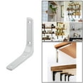 thumbnail image 6 of MKBL 6xHeavy Duty Shelf Bracket Wall Hanging Shelve L Shaped Brackets White 4Inch, 6 of 8