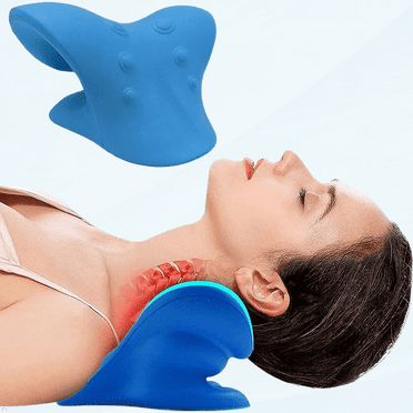 Neck Stretcher, Neck and Shoulder Relaxer, Cervical Traction Device for TMJ Pain Relief and Cervical Spine Alignment, Headache Relief, Chiropractic Pillow Neck Stretcher