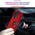 thumbnail image 5 of Starshop Case for Motorola Edge 5G UW, Drop Protection Ring Kickstand Cover- Red, 5 of 6