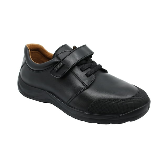Zapato Escolar Audaz para niño en piel negro Tadeo con anti-raspaduras